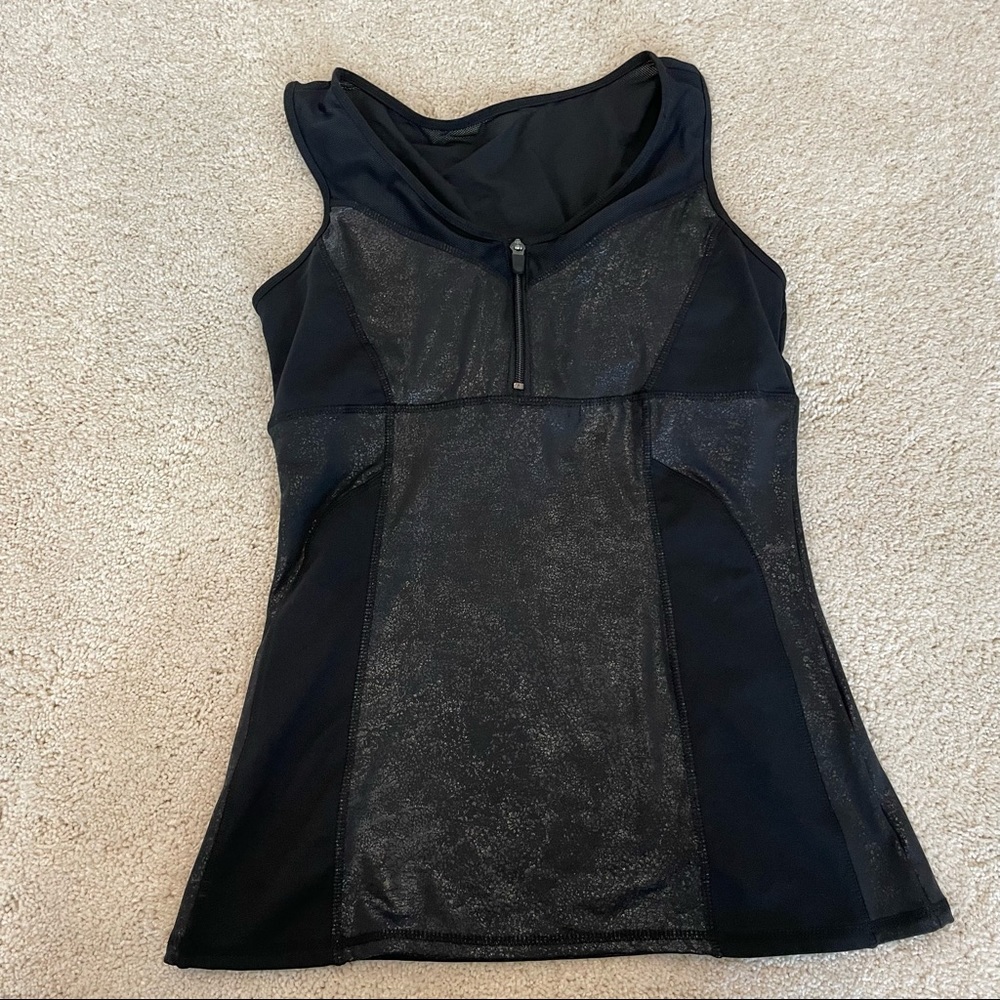 Cynthia Rowley black workout active tank top